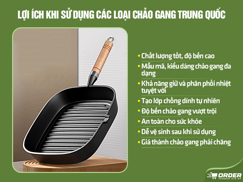 chảo gang Trung Quốc