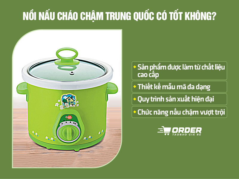 nồi nấu cháo chậm Trung Quốc