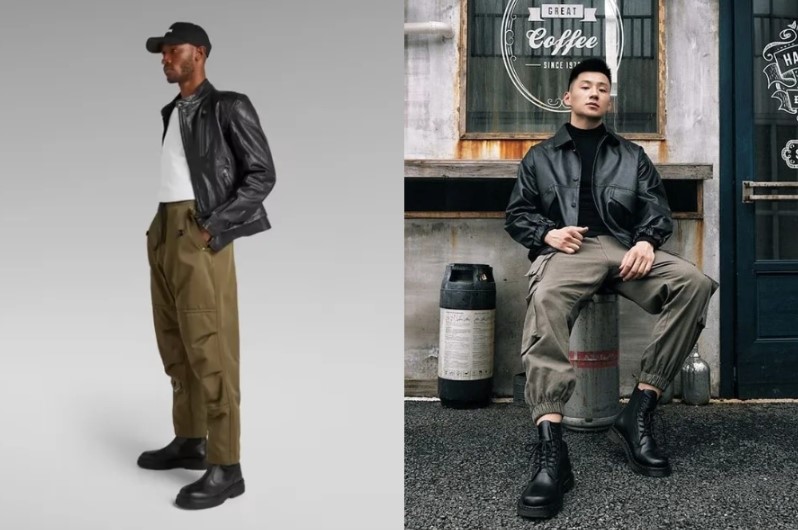 Áo da nam Trung Quốc