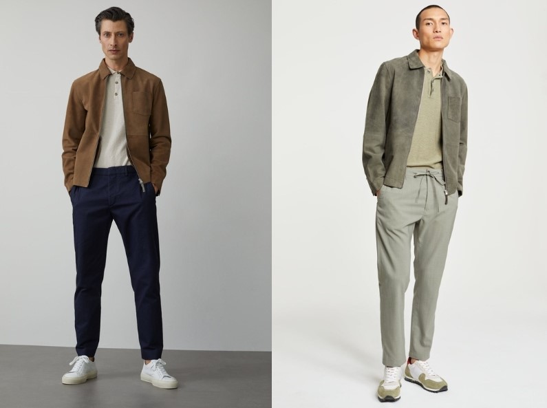 Áo da nam Trung Quốc