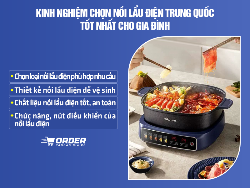 nồi lẩu điện Trung Quốc