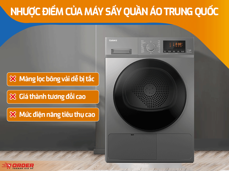 Máy sấy quần áo Trung Quốc