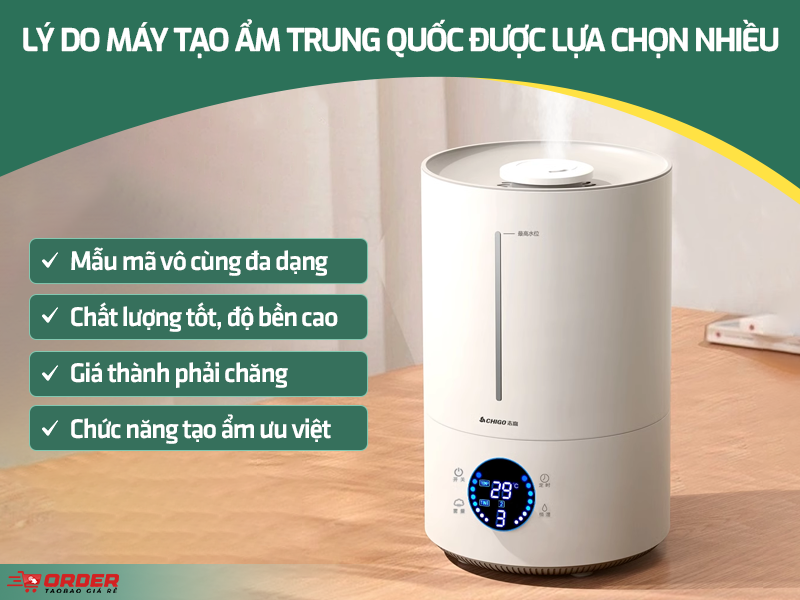 Máy tạo ẩm Trung Quốc
