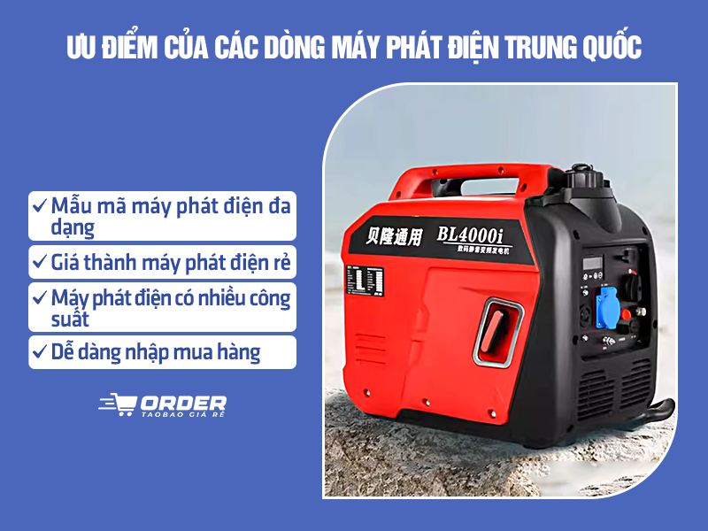 Nhập máy phát điện nội địa Trung Quốc