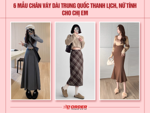 chân váy dài Trung Quốc
