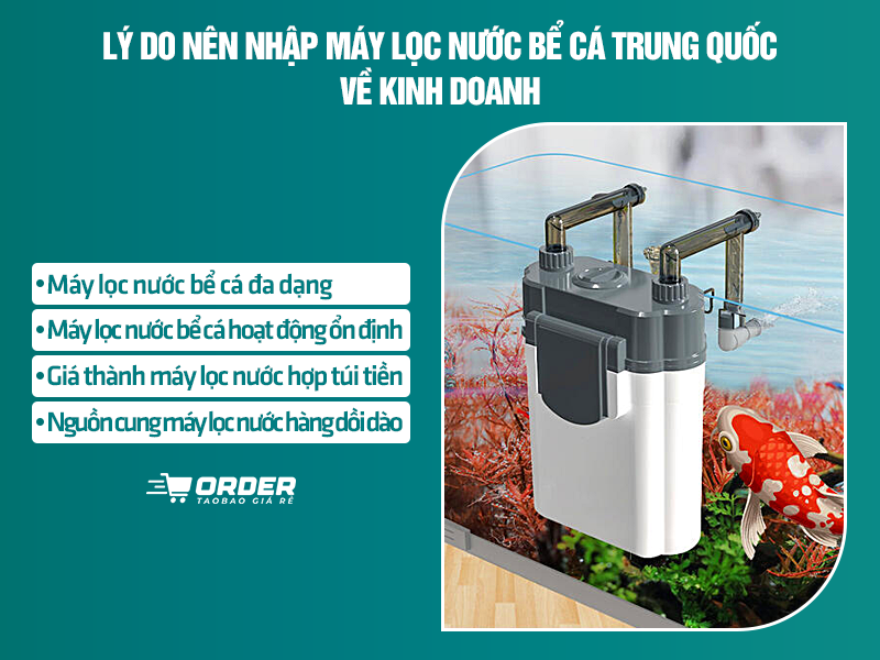 máy lọc nước bể cá Trung Quốc