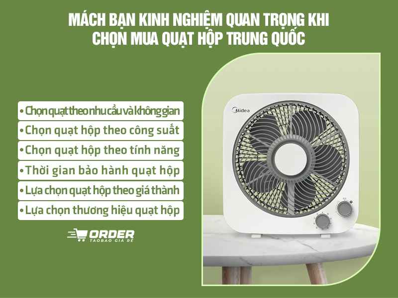 quạt hộp Trung Quốc