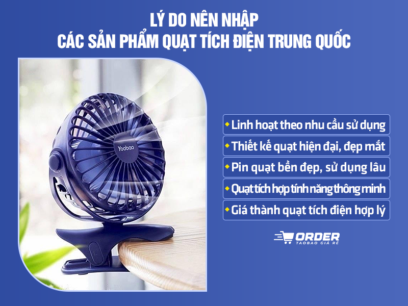 Quạt tích điện Trung Quốc
